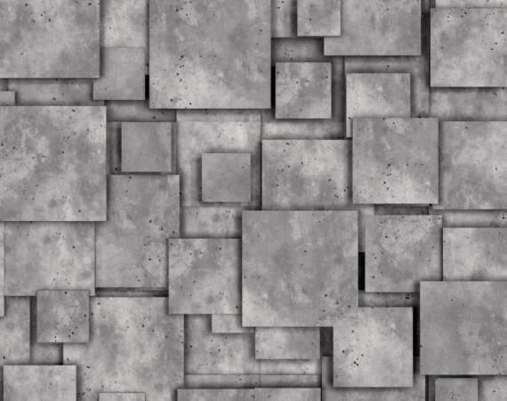 Grey concrete wall as background or wallpaper. 3d rendering.